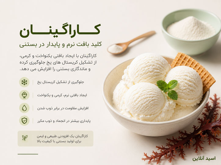 خرید کاراگینان برای بستنی